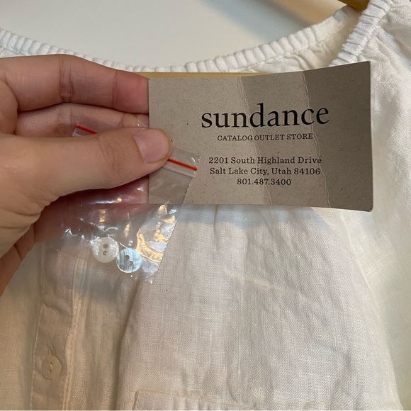 Sundance Catalog Sahara Linen Top in Petite Small - Picture 5 of 9